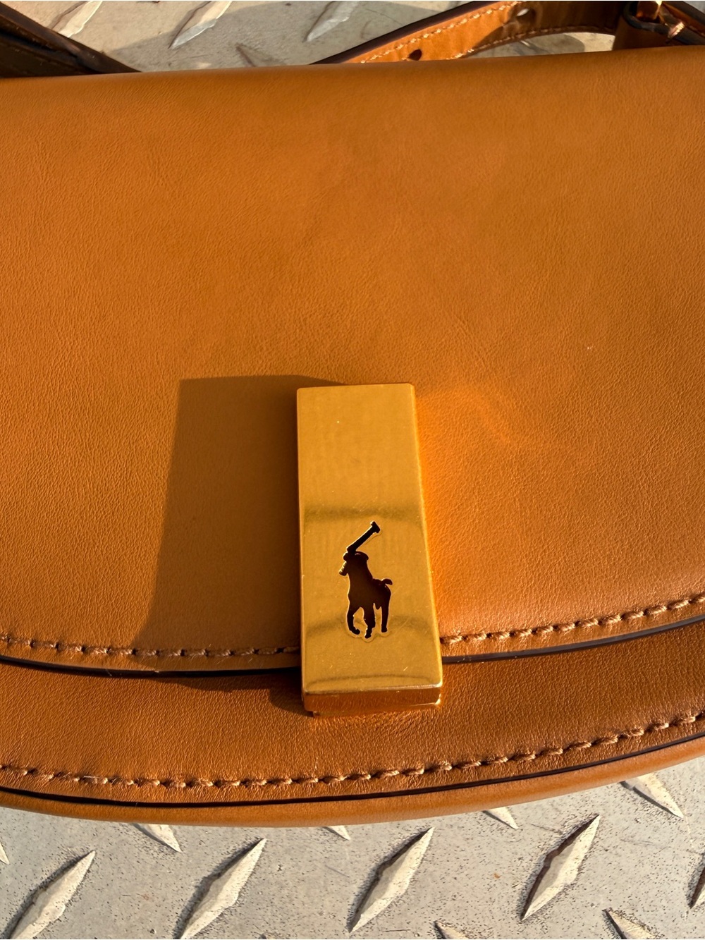 Polo Ralph Lauren ID Calfskin Mini Saddle Bag - Picture 2 of 12